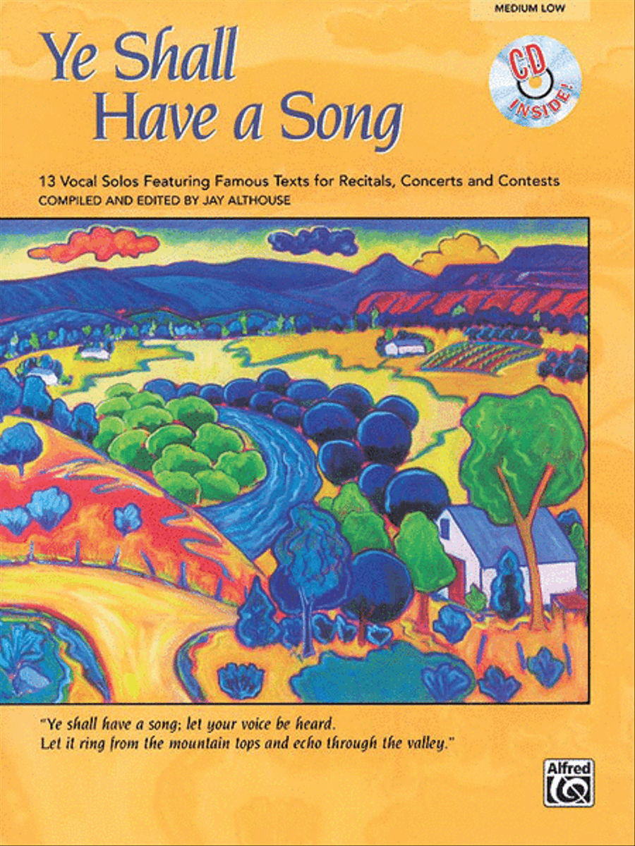 Ye Shall Have a Song Medium-Low Voice scores gallery preview page 1