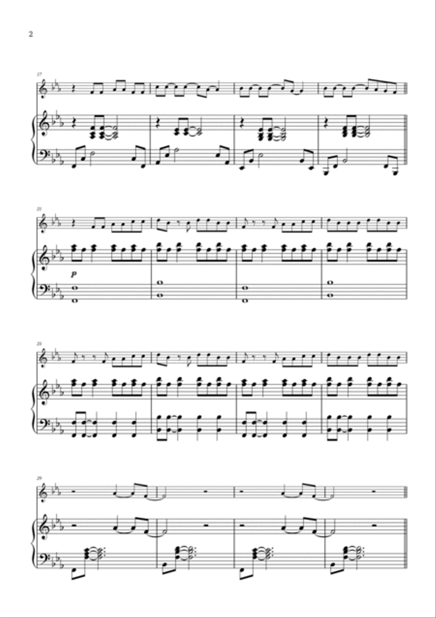 Mad World Violin Solo scores gallery preview page 3