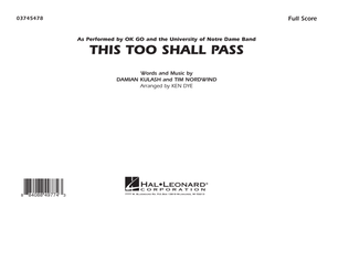 Book cover for This Too Shall Pass - Full Score