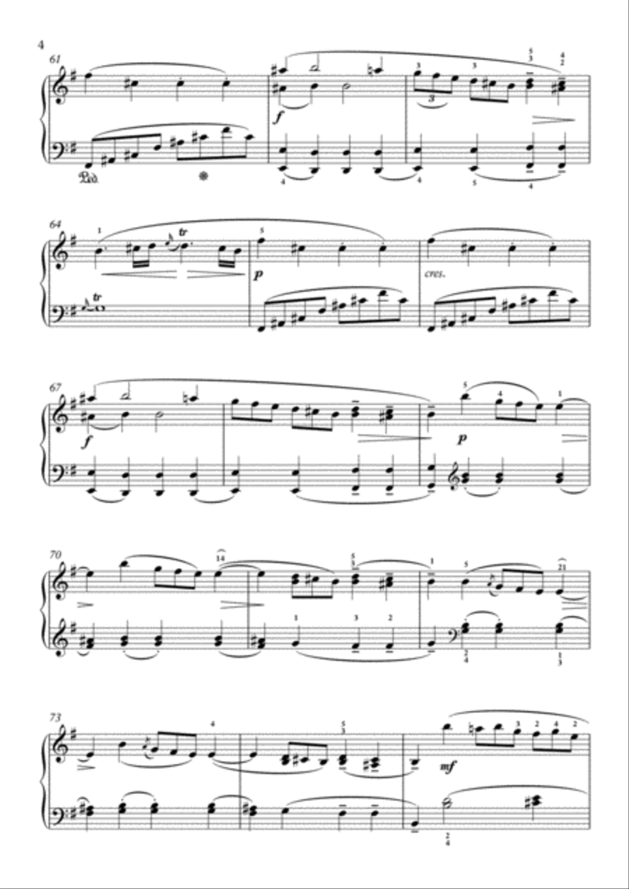 Scarlatti-Sonata in e-minor L.427 K.402(piano) Piano Solo scores gallery preview page 5