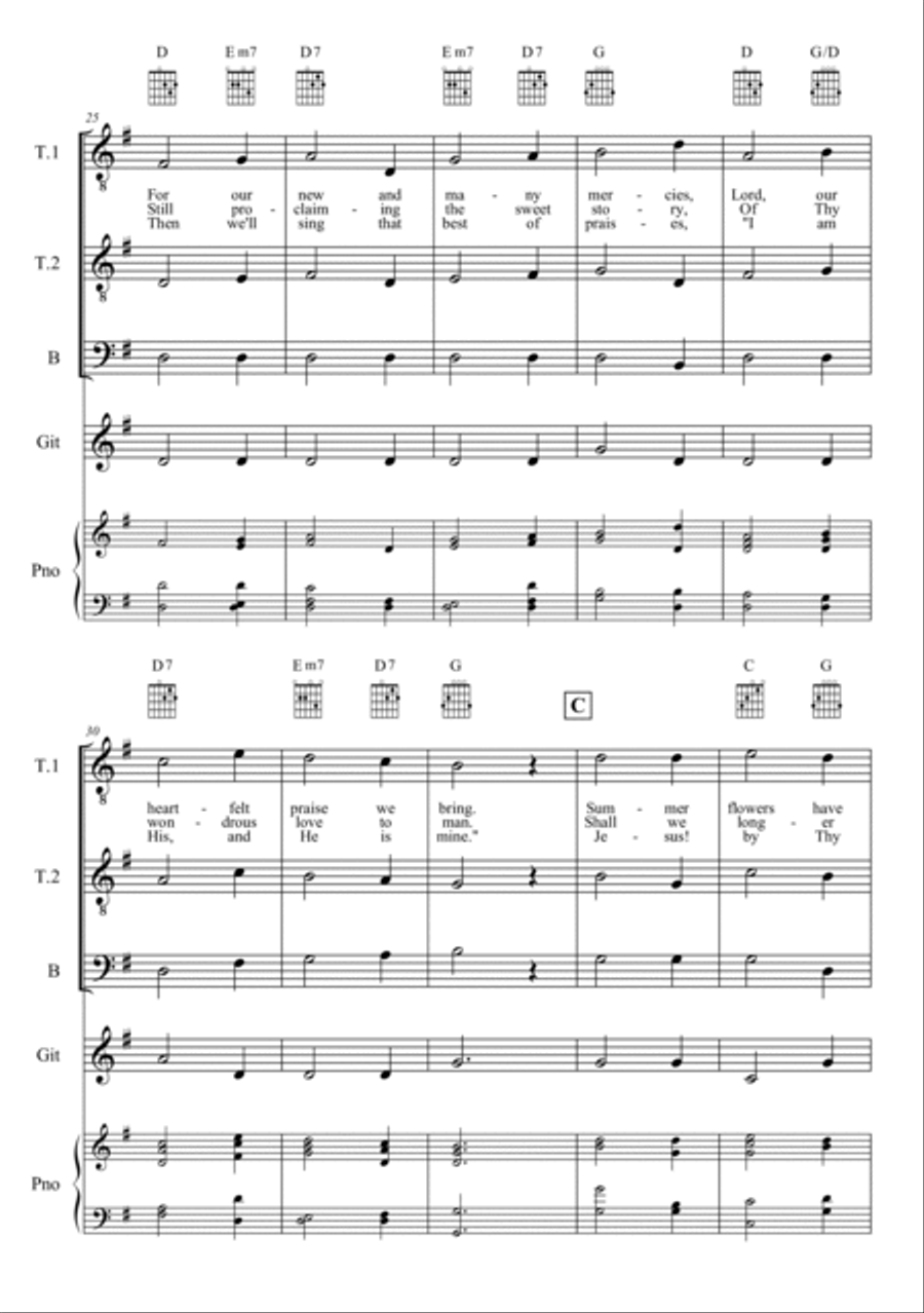 New Year's Hymn TTBB scores gallery preview page 3