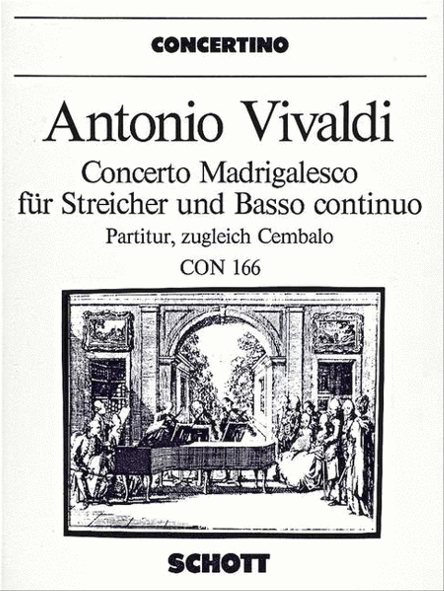 Concerto Madrigalesco Basso Continuo scores gallery preview page 1