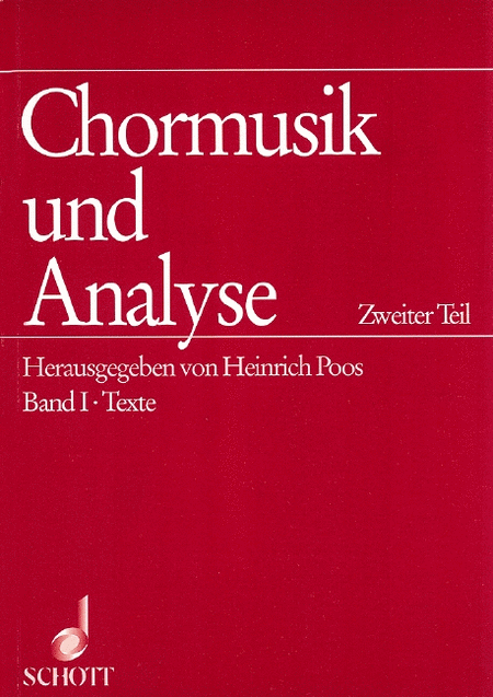 Chormusik Und Analyse Vol.2 Noten