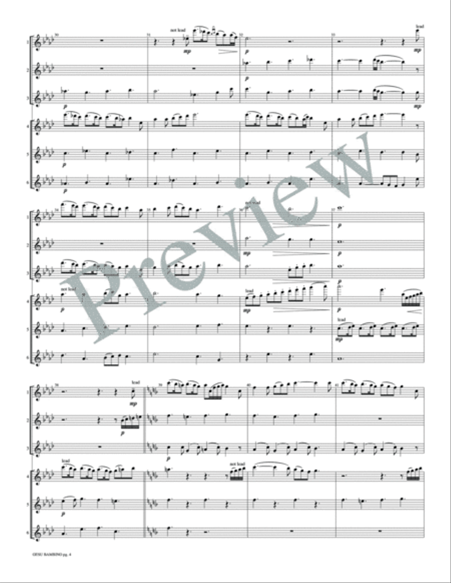 Gesu Bambino Small Ensemble scores gallery preview page 6