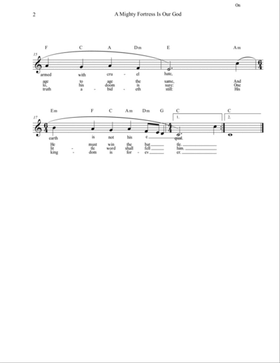 20 Greatest Hymns Fake Book Piano scores gallery preview page 4