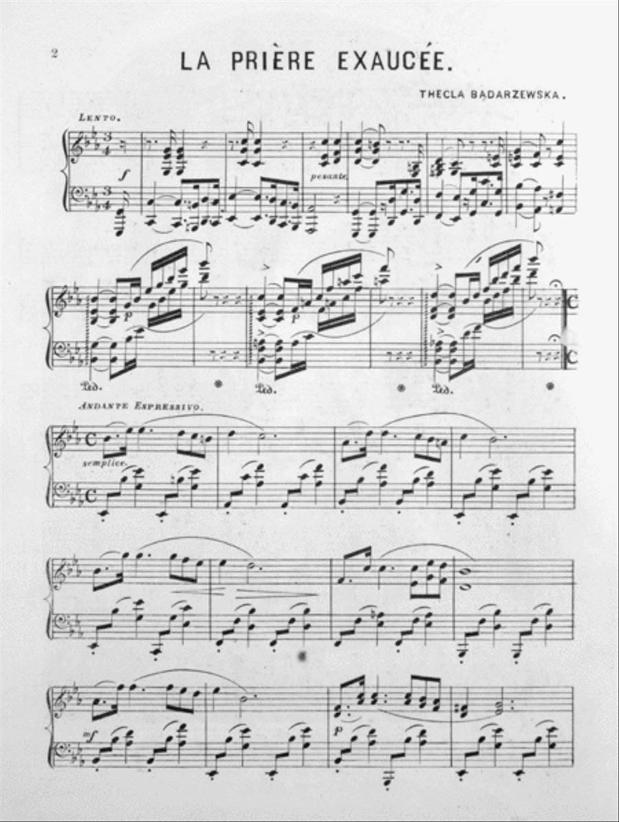 La Priere D'Une Vierge (The Maiden's Prayer) Piano Solo Digital