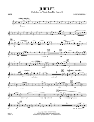 Jubilee (Variations On "Saints Bound for Heaven") - Oboe