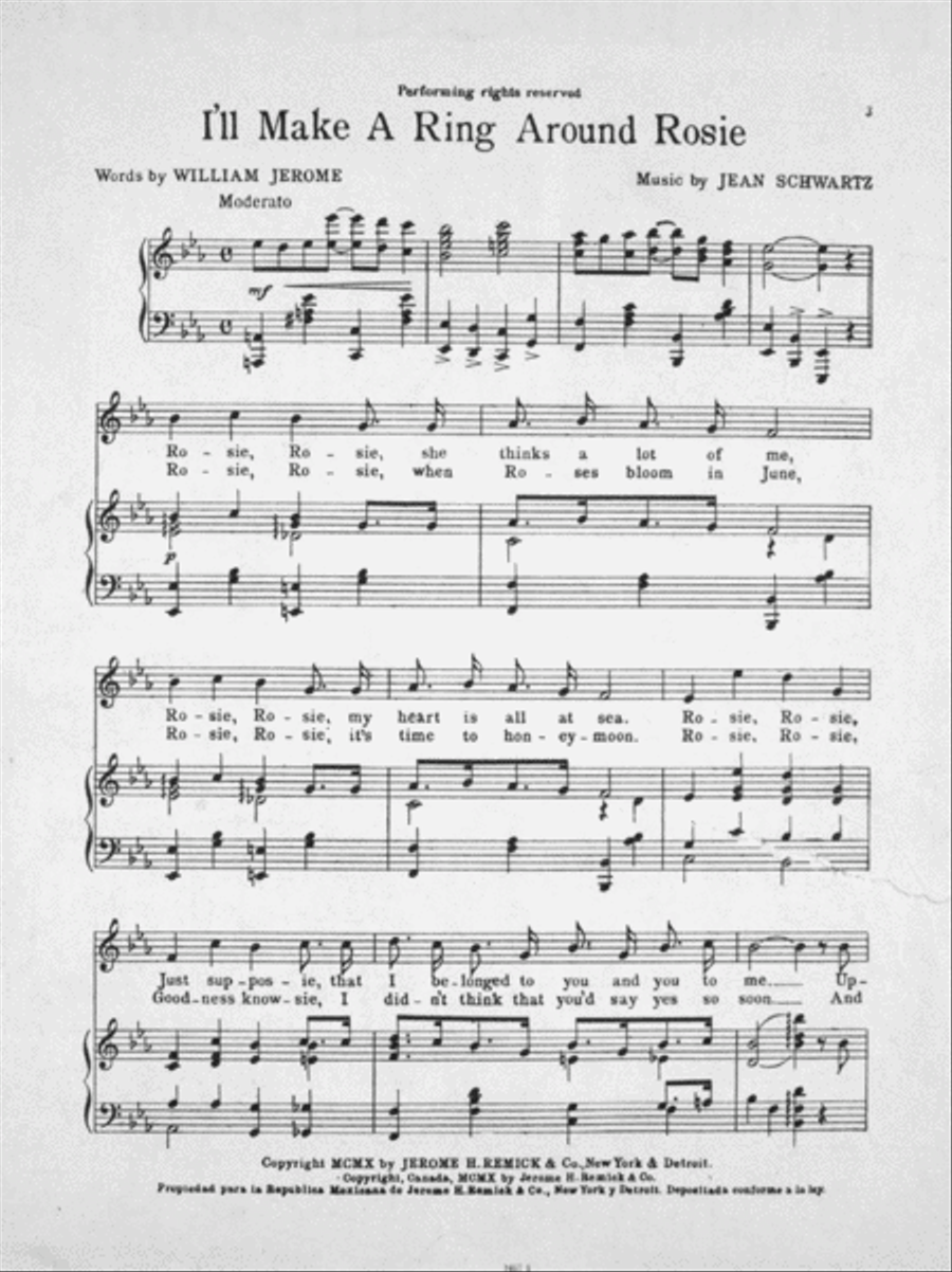 I'll Make a Ring Around Rosie. Song Voice scores gallery preview page 2