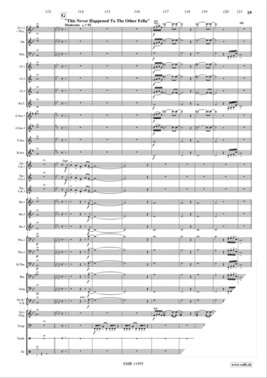 On Her Majesty's Secret Service Concert Band scores gallery preview page 20