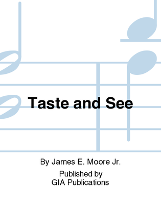 Book cover for Taste and See - Music Collection