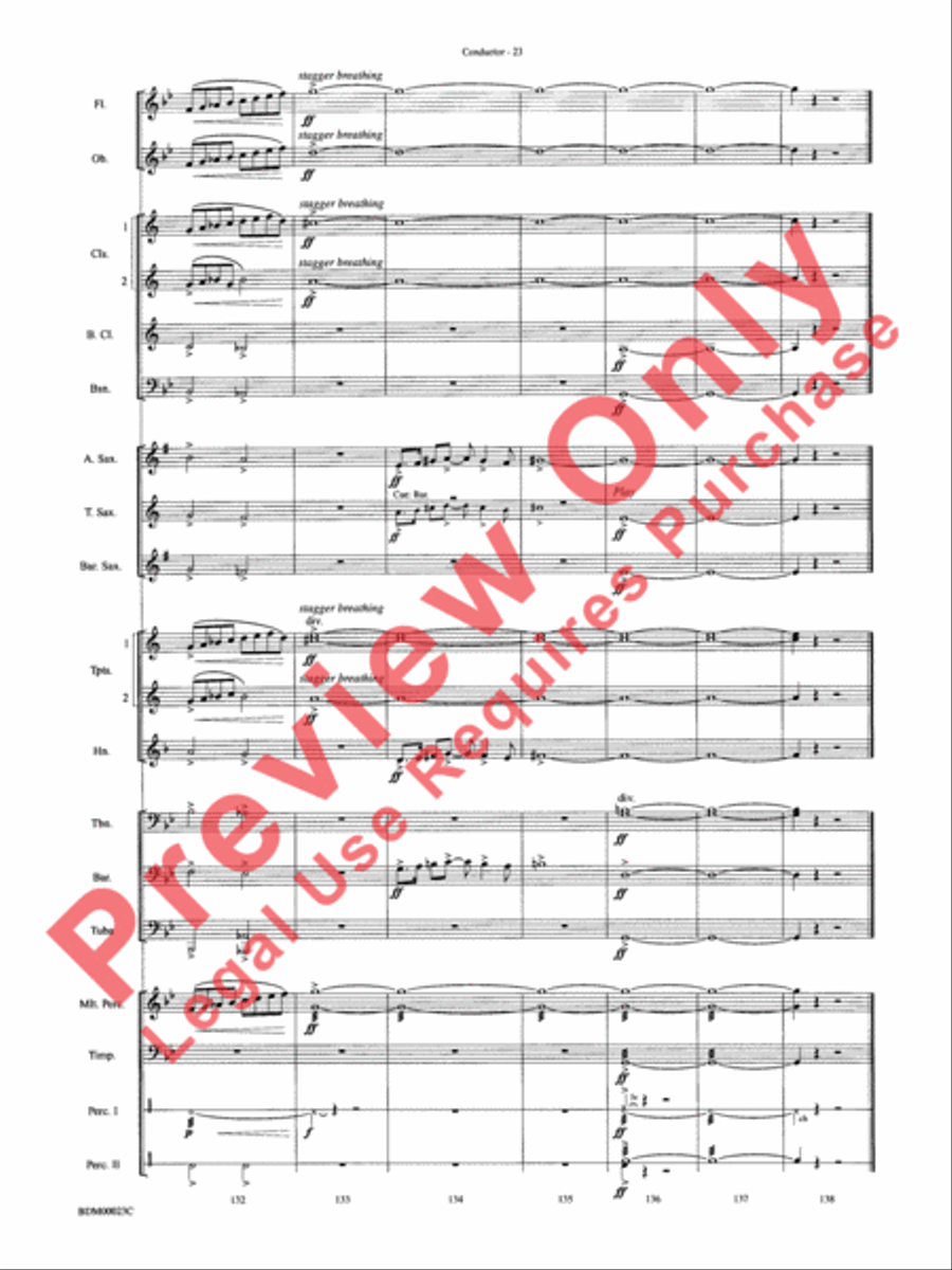 Under the Rice Moon Under the Rice Moon Concert Band scores gallery preview page 26