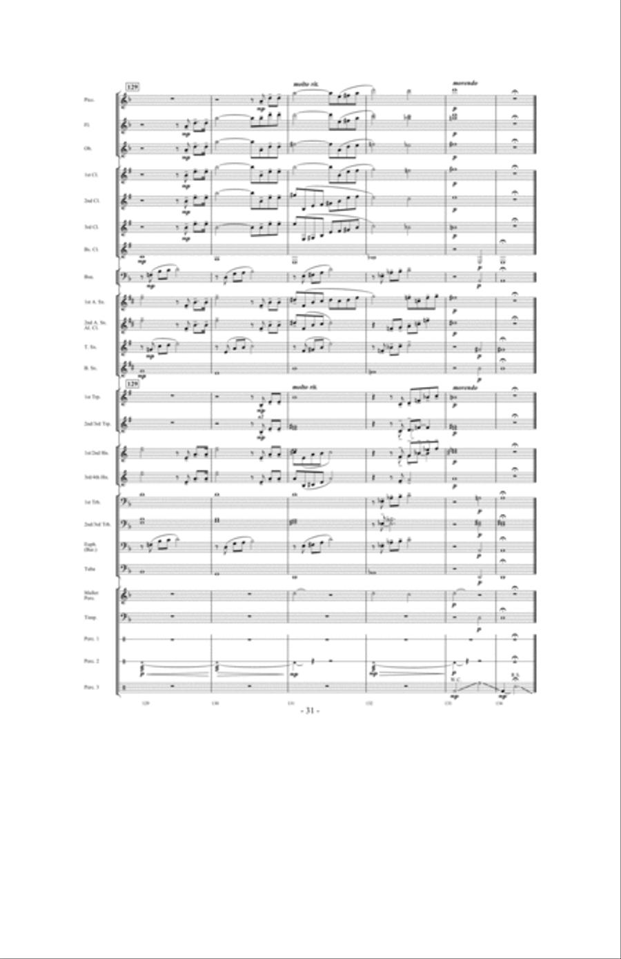 When The Tears Fell Concert Band scores gallery preview page 30