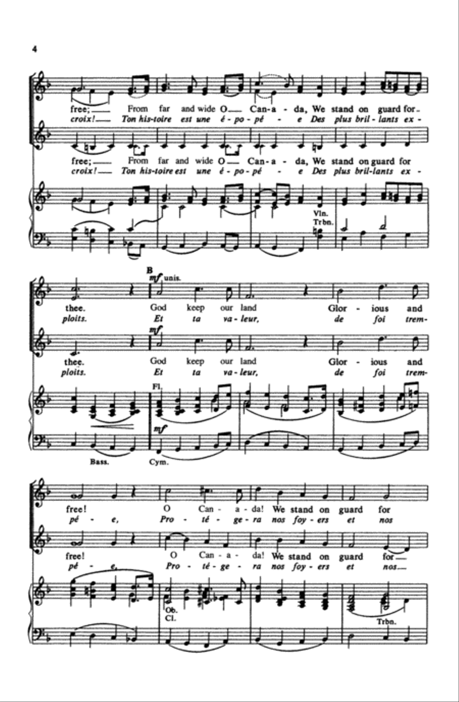 O Canada Choir scores gallery preview page 2