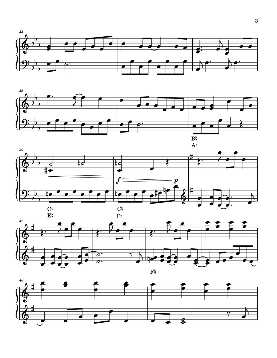 Forever Young Pedal Harp scores gallery preview page 4