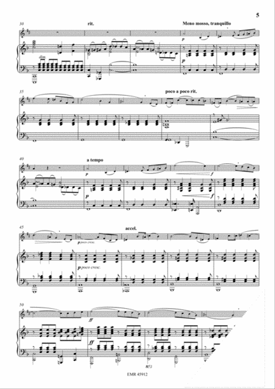 Poeme Baritone Saxophone scores gallery preview page 6