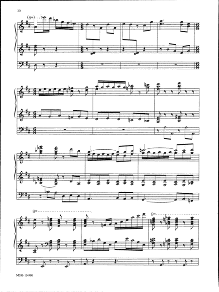 Marilyn Mason Music Library, Volume 1 Organ scores gallery preview page 12