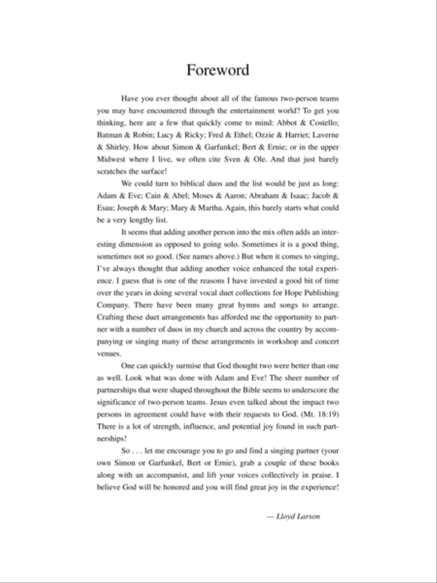 Classic Hymns for Two Voices, Vol. 1-Score Vocal Duet scores gallery preview page 3
