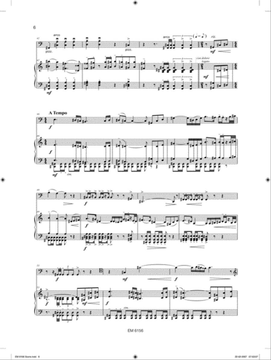 La Soledad for Cello and Piano Piano Accompaniment scores gallery preview page 5