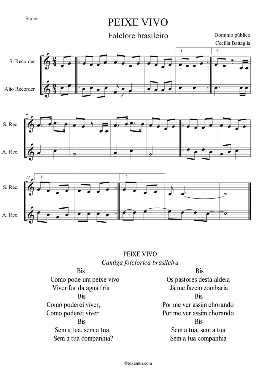 PEIXE VIVO - Brasilian folksong