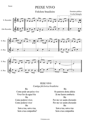 PEIXE VIVO - Brasilian folksong