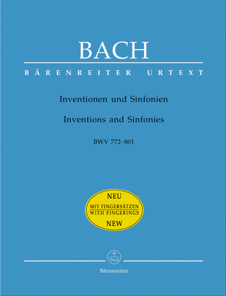 Inventions and Sinfonias BWV 772-801 Harpsichord scores gallery preview page 1