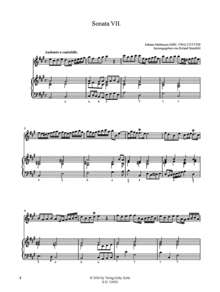 Der brauchbare Virtuoso für Traversflöte und Basso continuo -Vol. 3: Sonaten VII-IX-