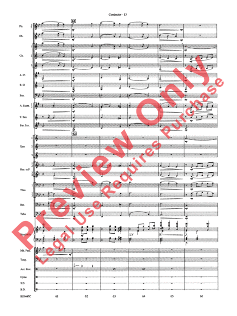 Tidings! (A Christmas Carol Fantasy) Concert Band scores gallery preview page 15