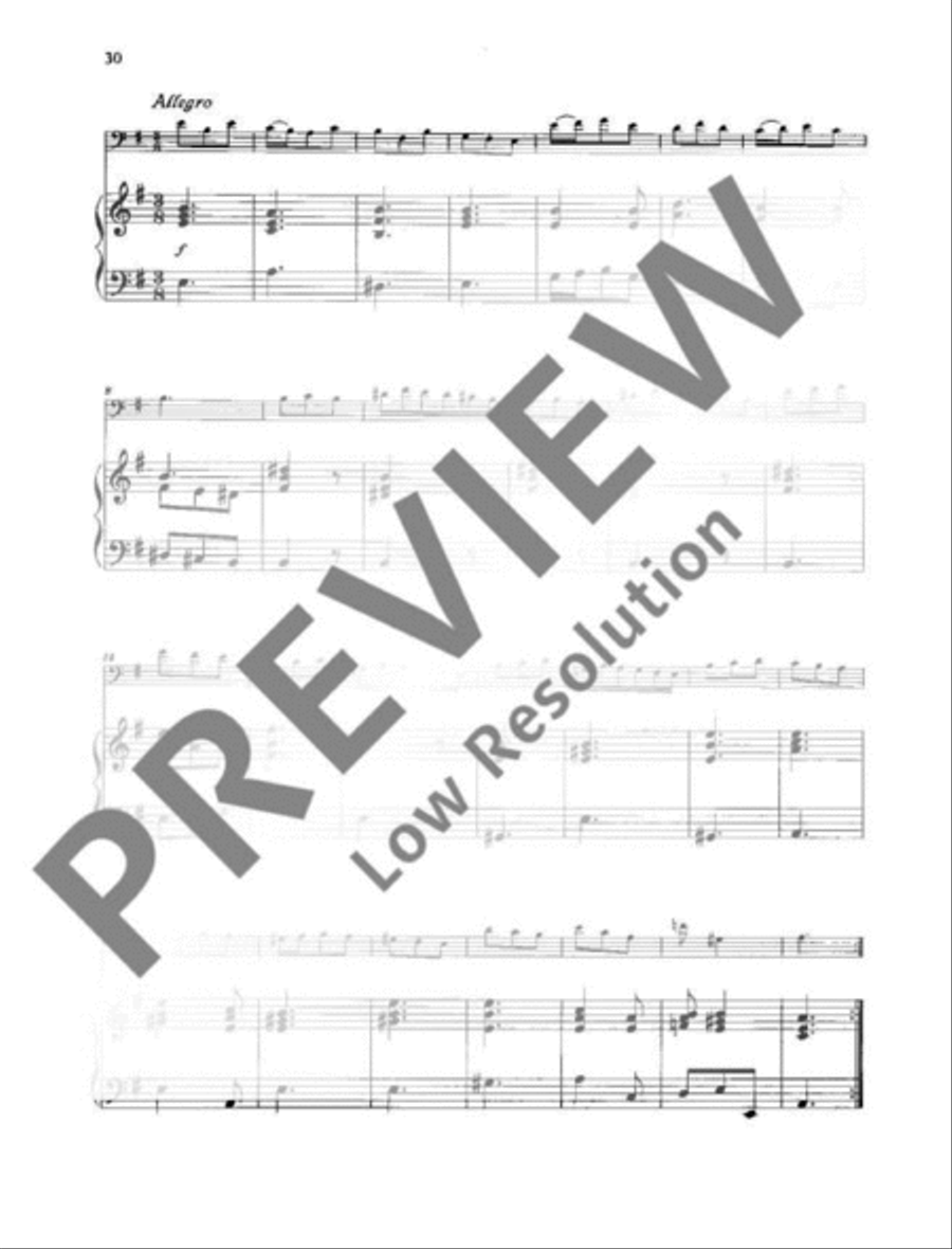 Sonata E minor RV 40 Cello Solo scores gallery preview page 6