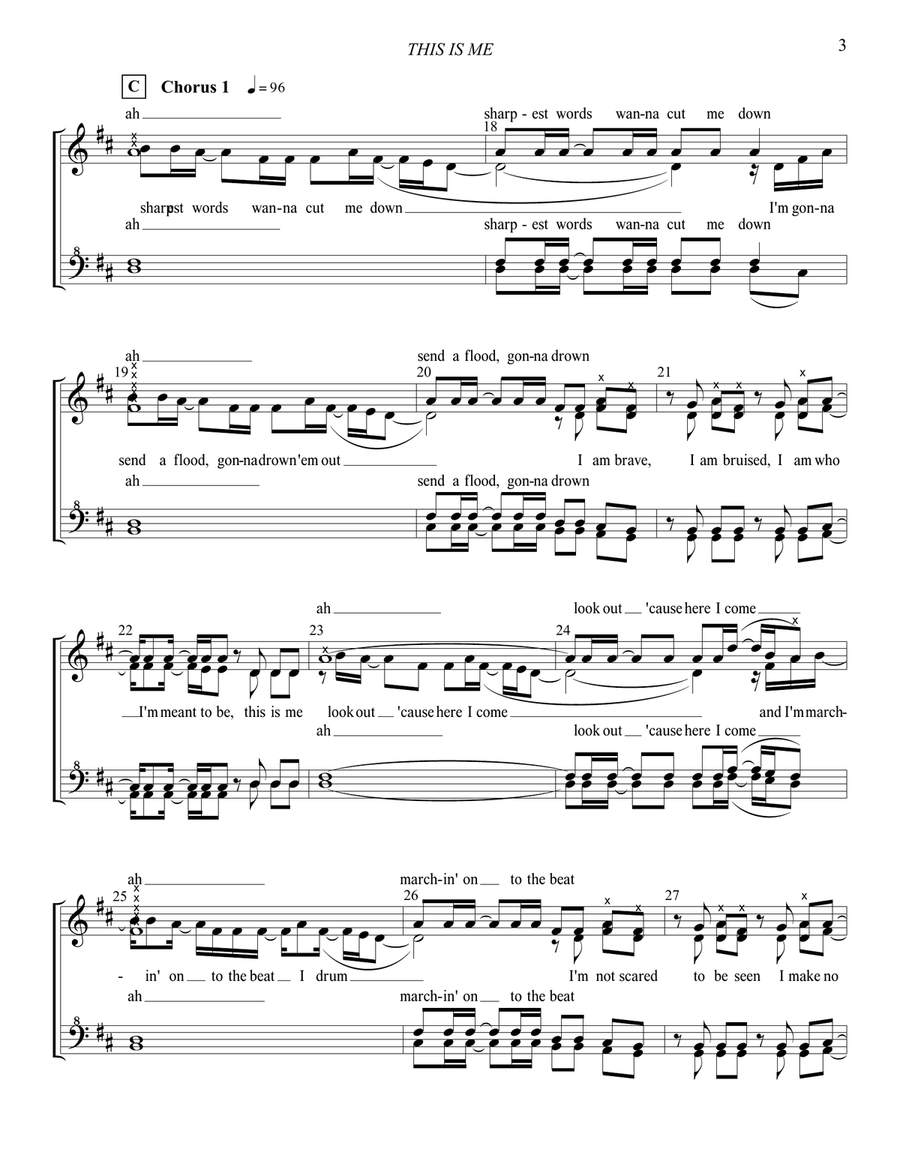 This Is Me SSAA scores gallery preview page 4