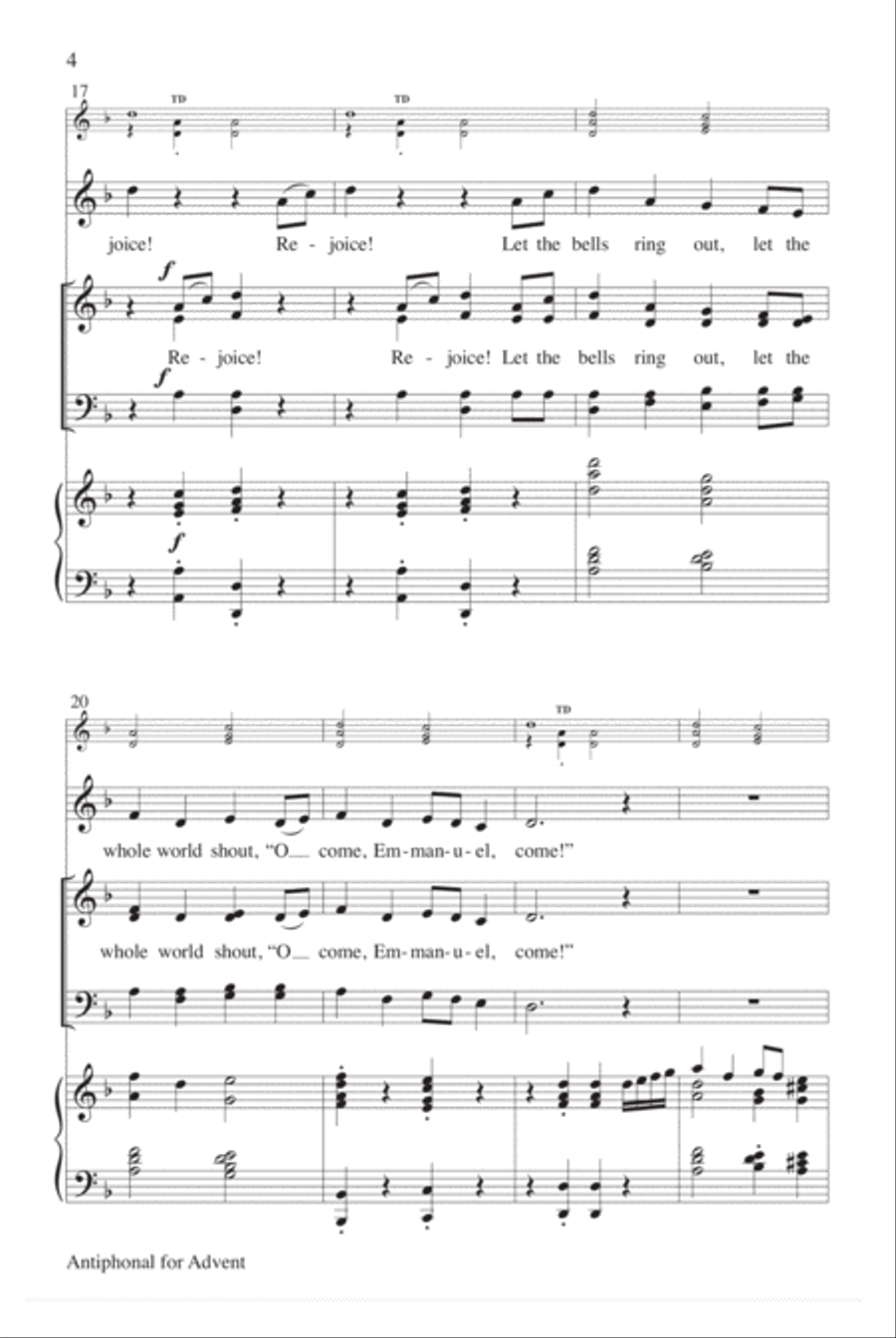 Antiphonal for Advent 4-Part scores gallery preview page 4