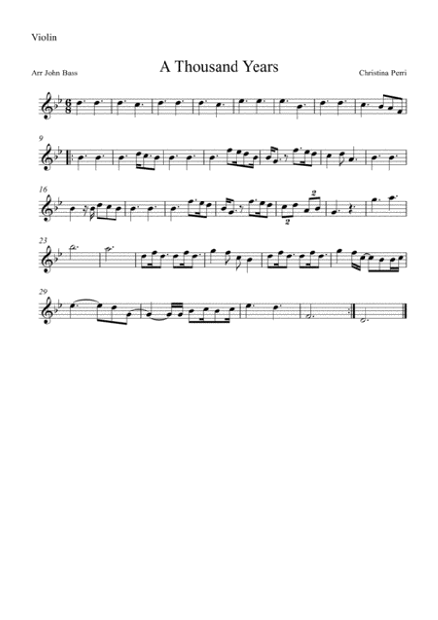 A Thousand Years A Thousand Years String Trio scores gallery preview page 3