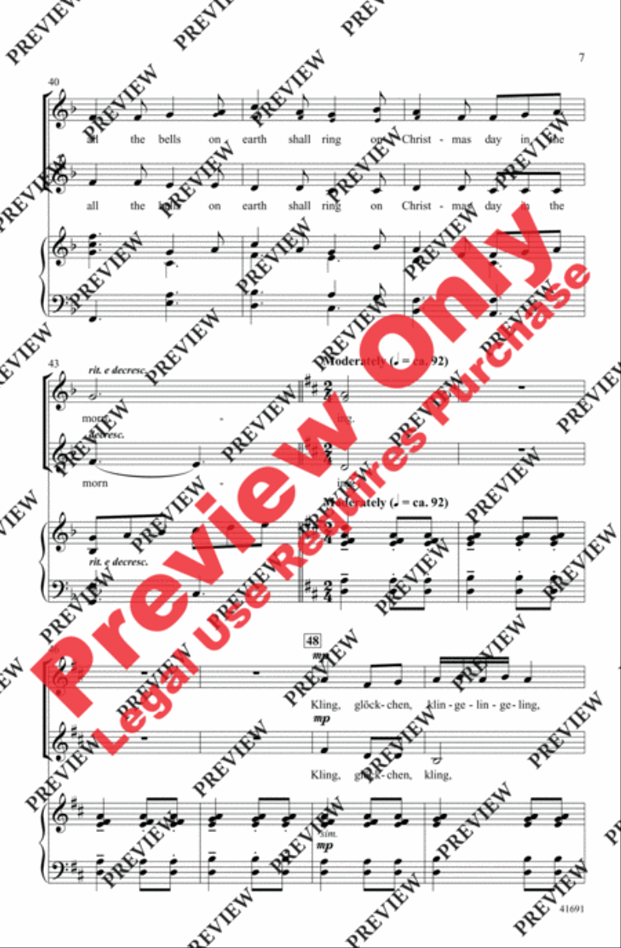 A Wreath of Carols 2-Part scores gallery preview page 6