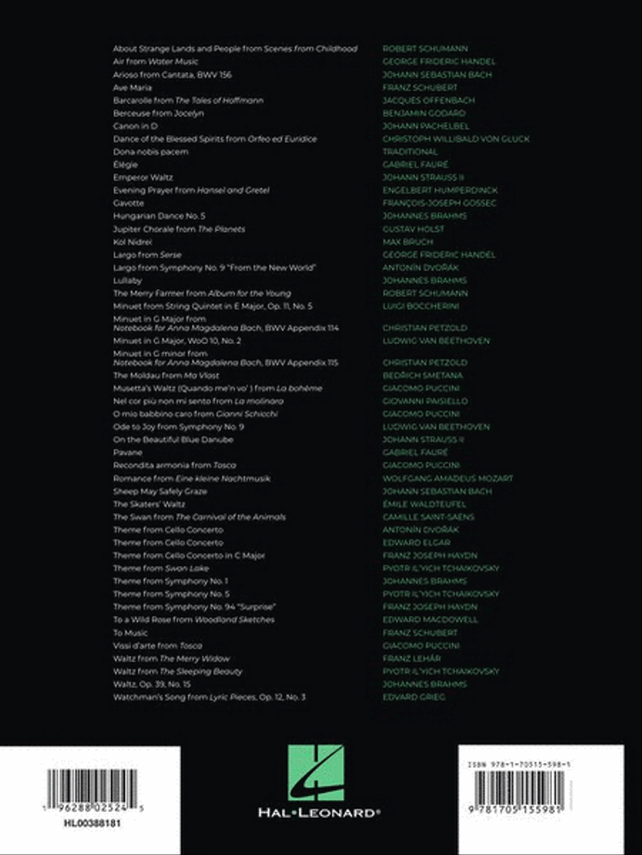 First 50 Classical Pieces You Should Play on the Cello Piano Accompaniment scores gallery preview page 8
