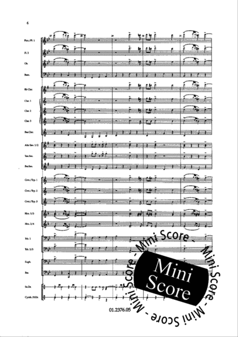Splashing Sounds Concert Band scores gallery preview page 12