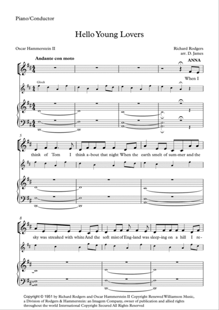 Hello, Young Lovers Hello, Young Lovers School and Community scores gallery preview page 5