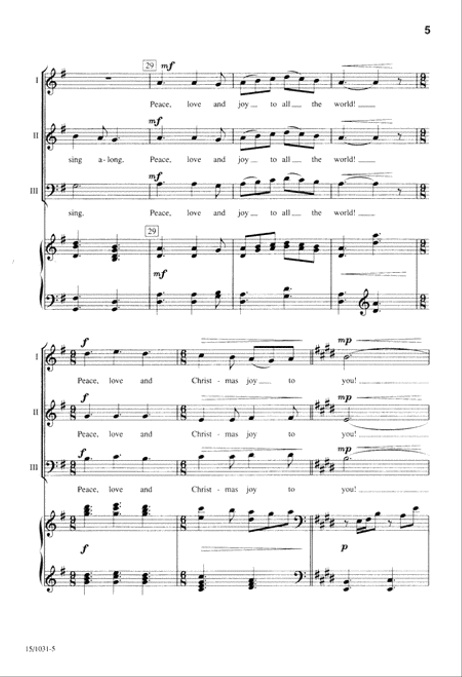 Christmas Joy Christmas Joy 3-Part scores gallery preview page 5