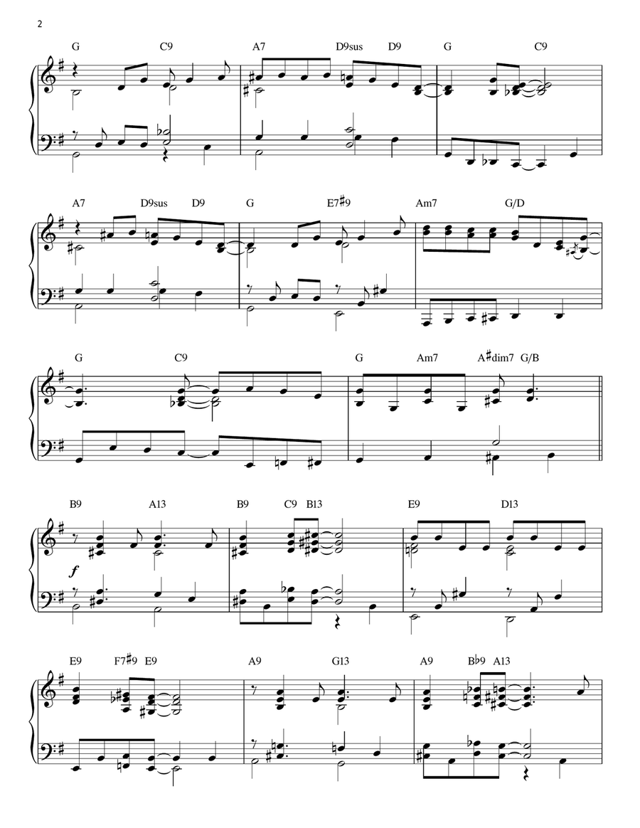 Santa Baby [Jazz version] (arr. Brent Edstrom) Piano Solo scores gallery preview page 2