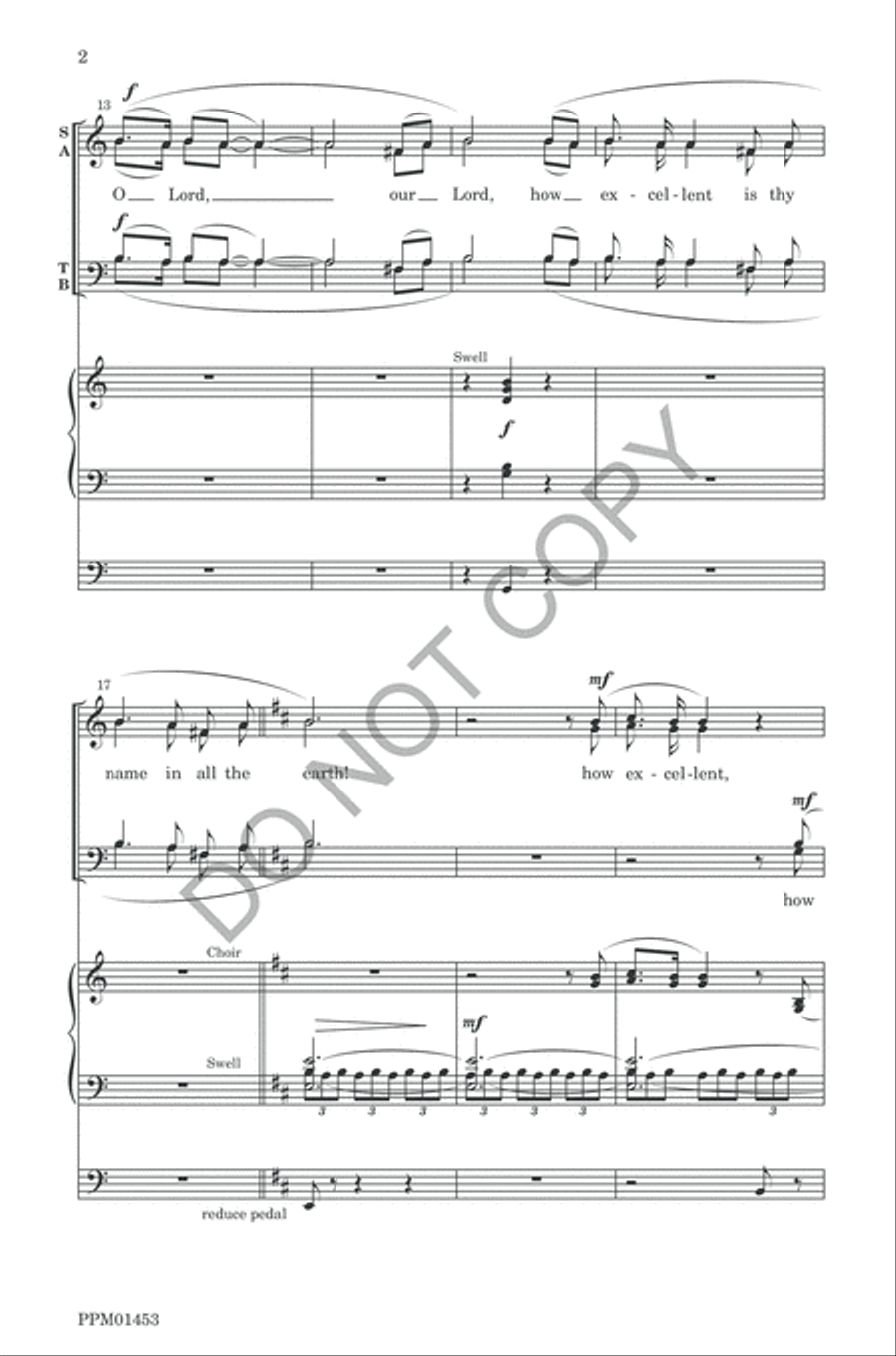 Psalm VIII Psalm VIII 4-Part scores gallery preview page 5