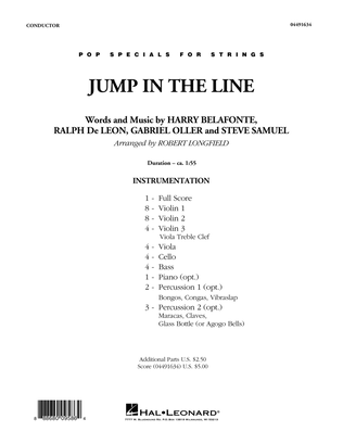 Book cover for Jump in the Line - Conductor Score (Full Score)