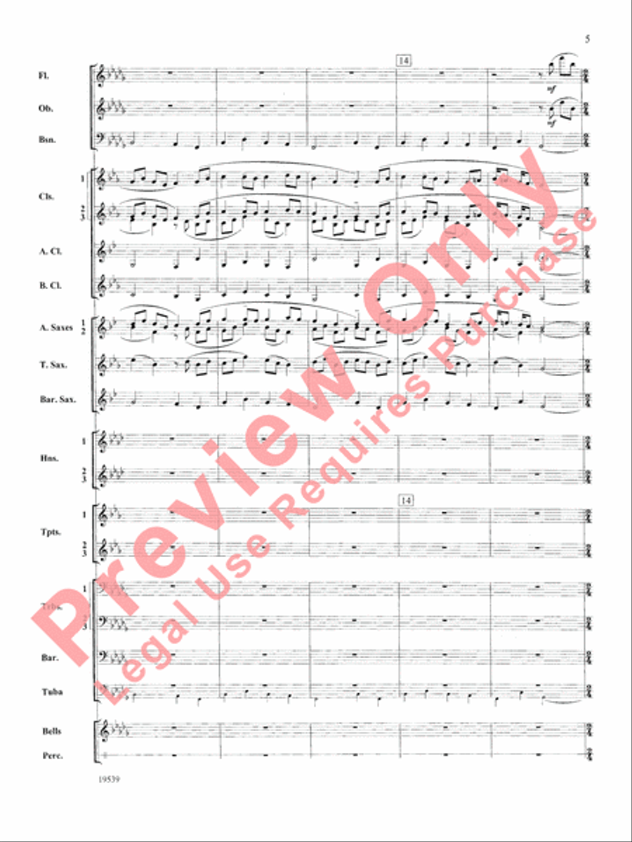 Two Irish Sketches Concert Band scores gallery preview page 6