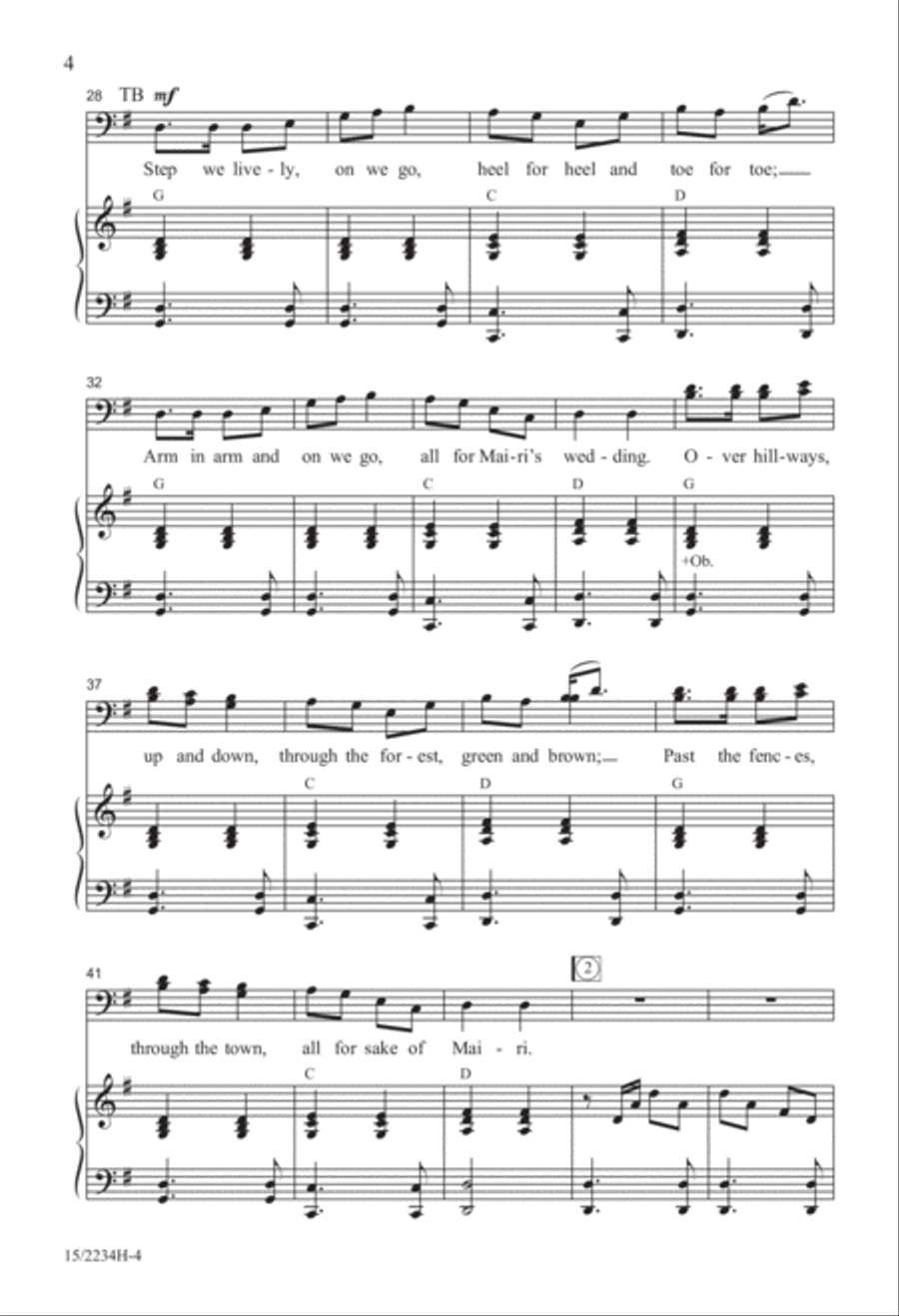 Mairi's Wedding 4-Part scores gallery preview page 4
