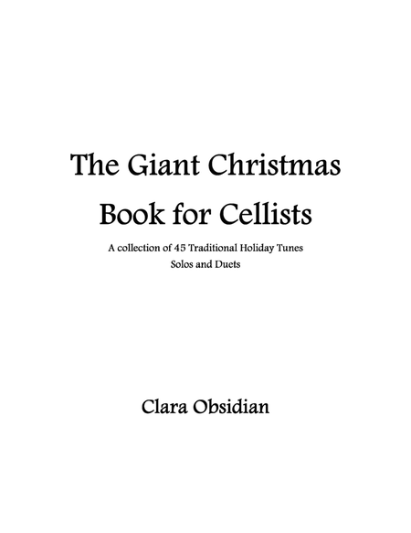 The Giant Christmas Book for Cellists - Solos and Duets image number null