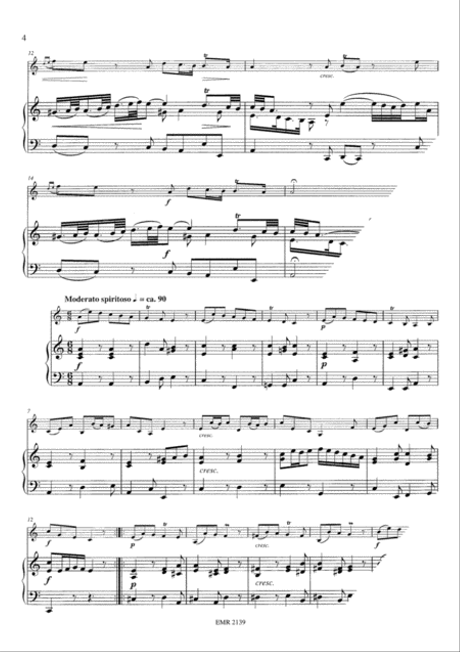 Sonata No. 1 in A minor Tuba scores gallery preview page 4