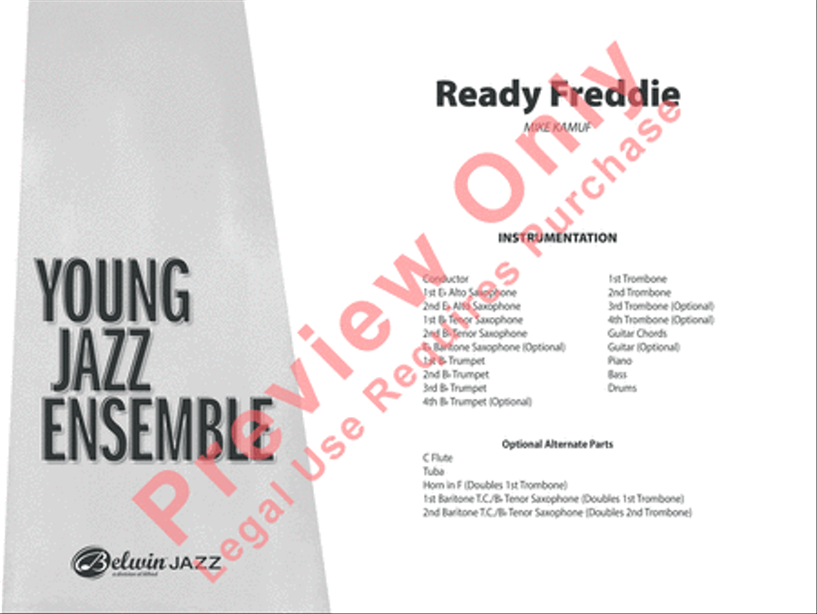 Ready Freddie Jazz Ensemble scores gallery preview page 2