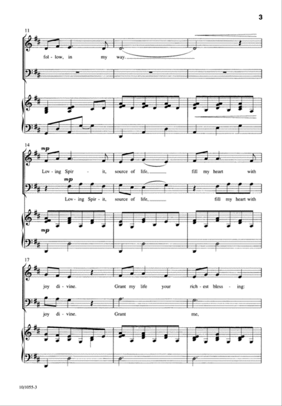 Precious Spirit, Breath of Peace 4-Part scores gallery preview page 3