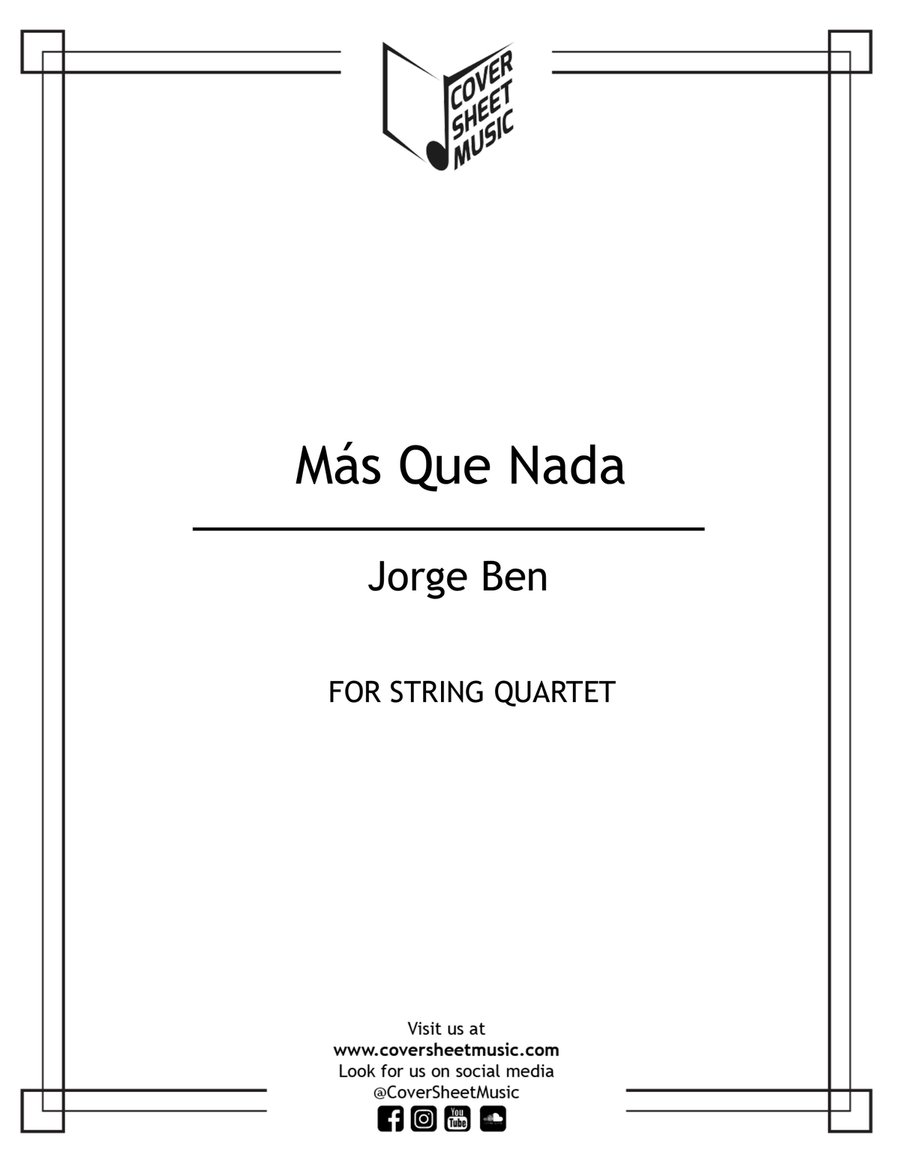 Mas Que Nada Mas Que Nada String Quartet scores gallery preview page 1