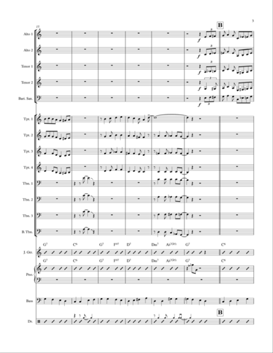 It's Beginning To Look Like Christmas Jazz Ensemble scores gallery preview page 3