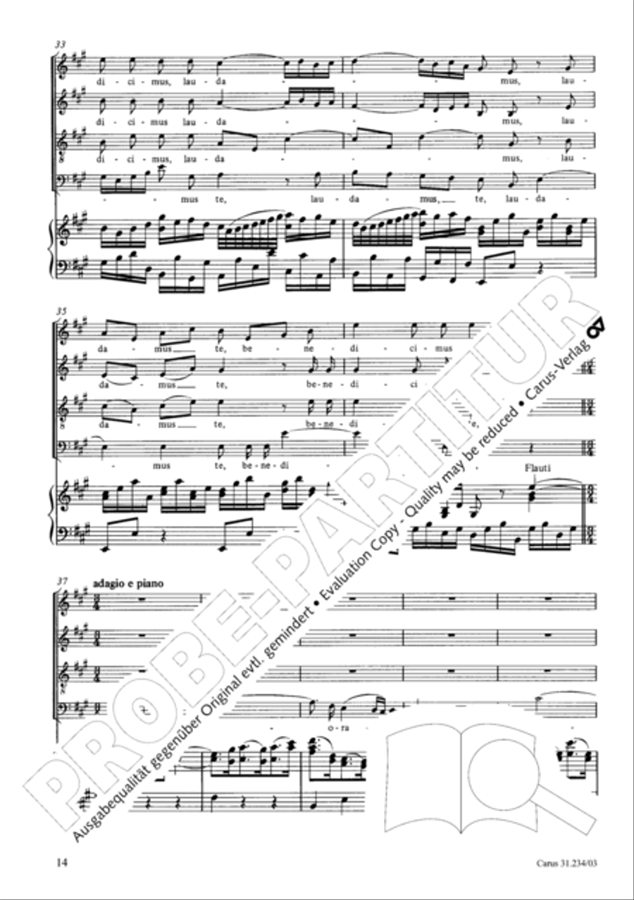 Mass in A major Mass in A major 4-Part scores gallery preview page 17
