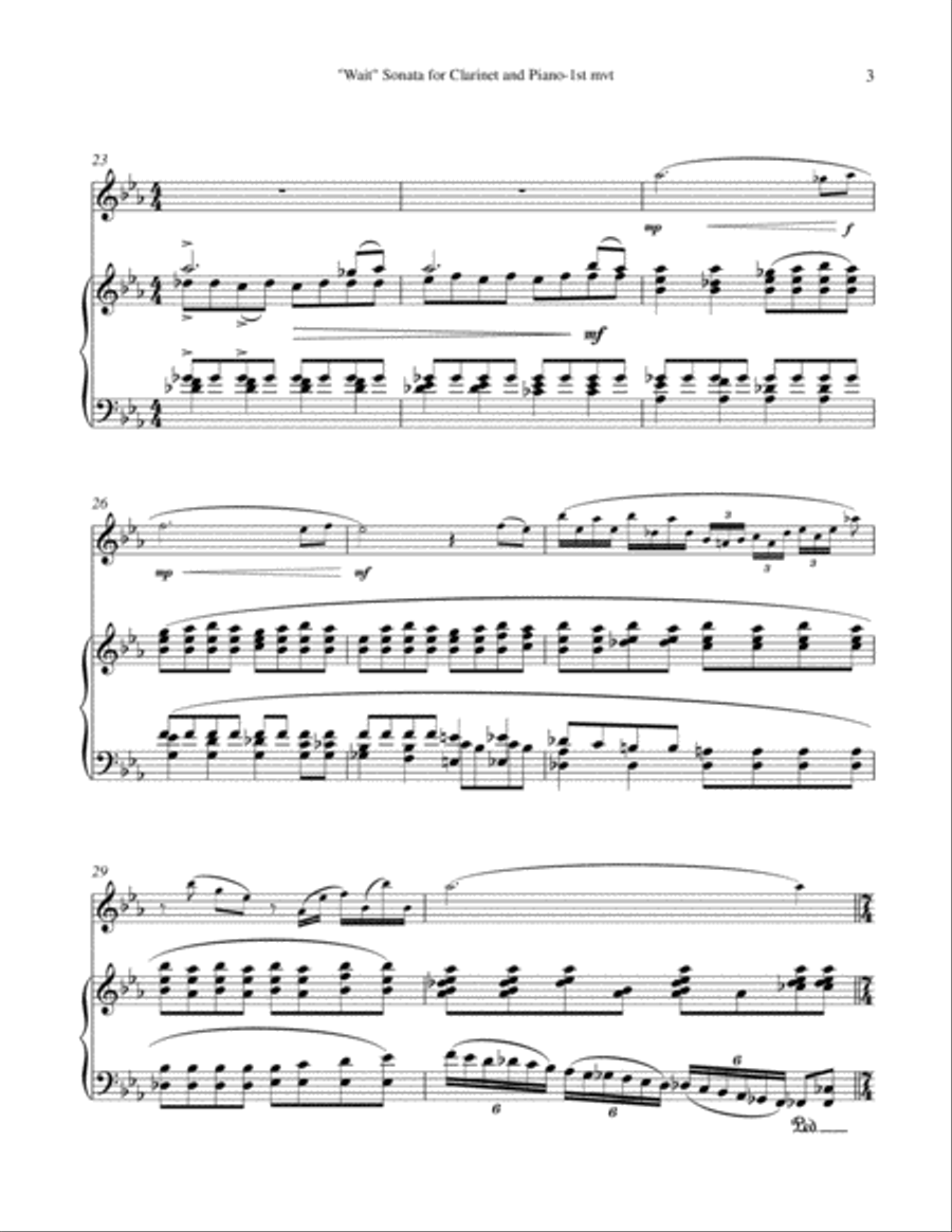 Bb Clarinet and Piano, 