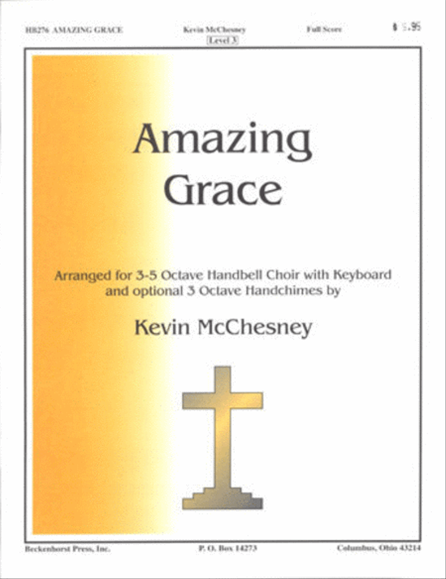 Amazing Grace - full score Handbell Choir scores gallery preview page 1